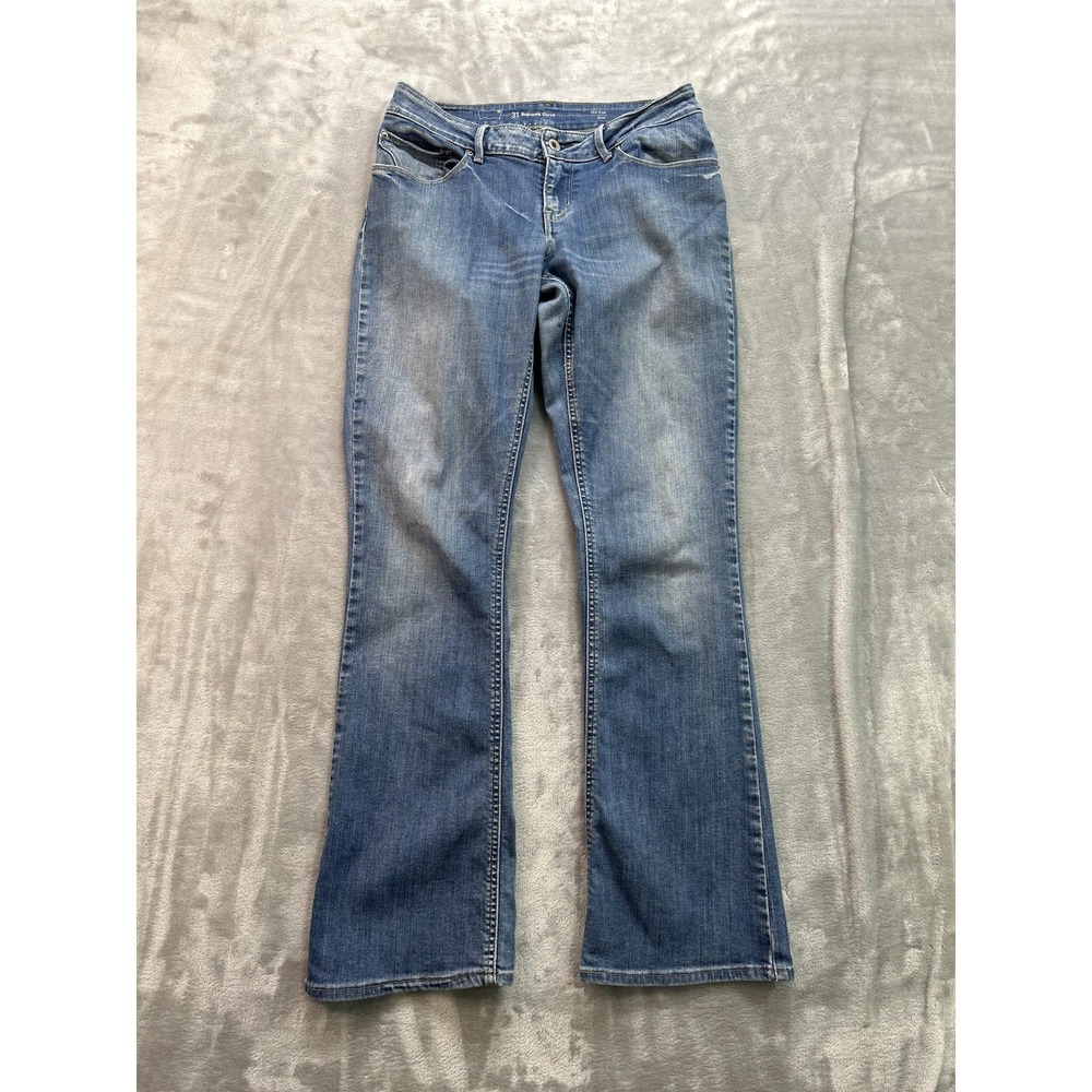Levis Jeans Womens Sz 31 Blue Supreme Curve Mid Rise‎ Boot Western Cowgirl Boho